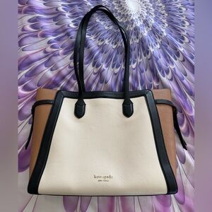 kate spade Black and Brown Tote Bag